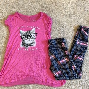 JUSTICE Pink Gray Kitten Set ✨